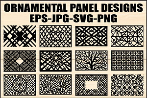 Modern Ornamental Panel Bundle, an Object Graphic by abu67222
