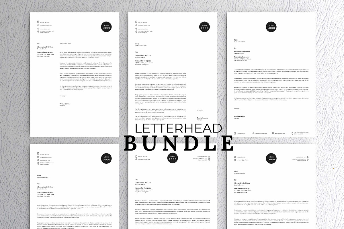 Letterhead Professional, a Stationery Template by Peunayah (Photo 1 of 7)
