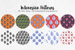 Indonesian Seamless Patterns