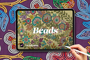 Beads Brushes for Procreate, a Brush Add-On by Hanna Inaiáh (Thumbnail 1 of 12)
