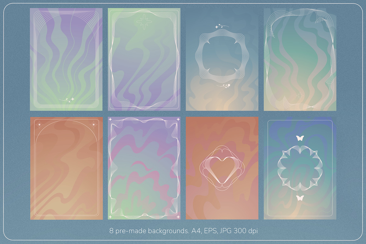 Wildflower groove design kit, a Background Graphic by Nadia Murash (Photo 9 of 11)