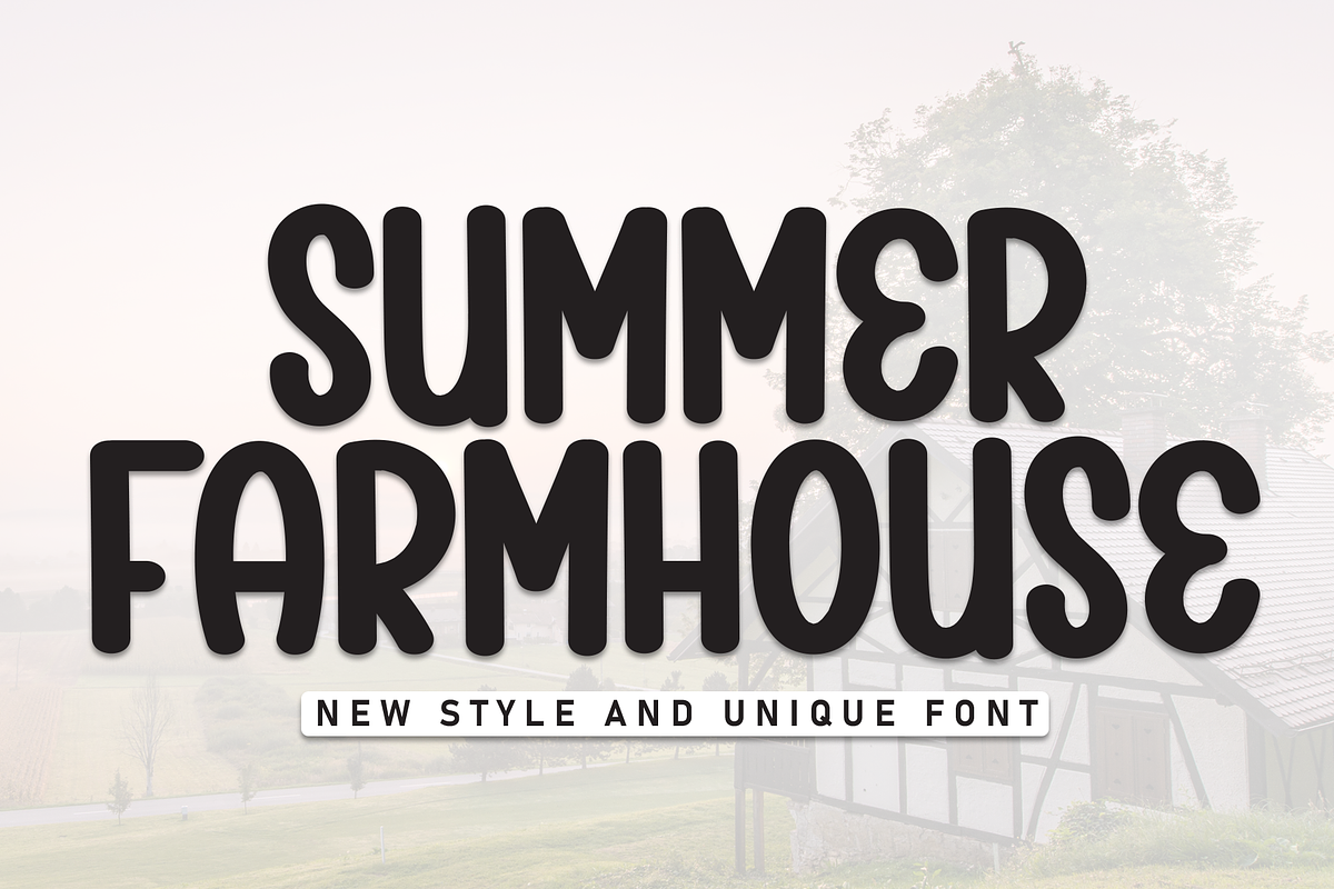 Summer Farmhouse | Script Font, a Script Font by Scratchones (Photo 1 of 8)