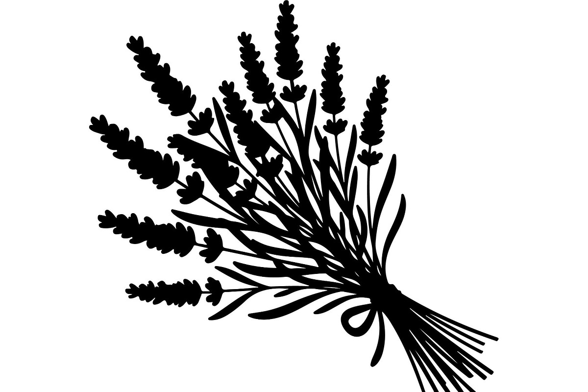 Lavender Flower Silhouette, an Object Graphic by Designer_Momina (Photo 20 of 20)