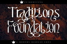 Traditions Foundation-Ligature Font