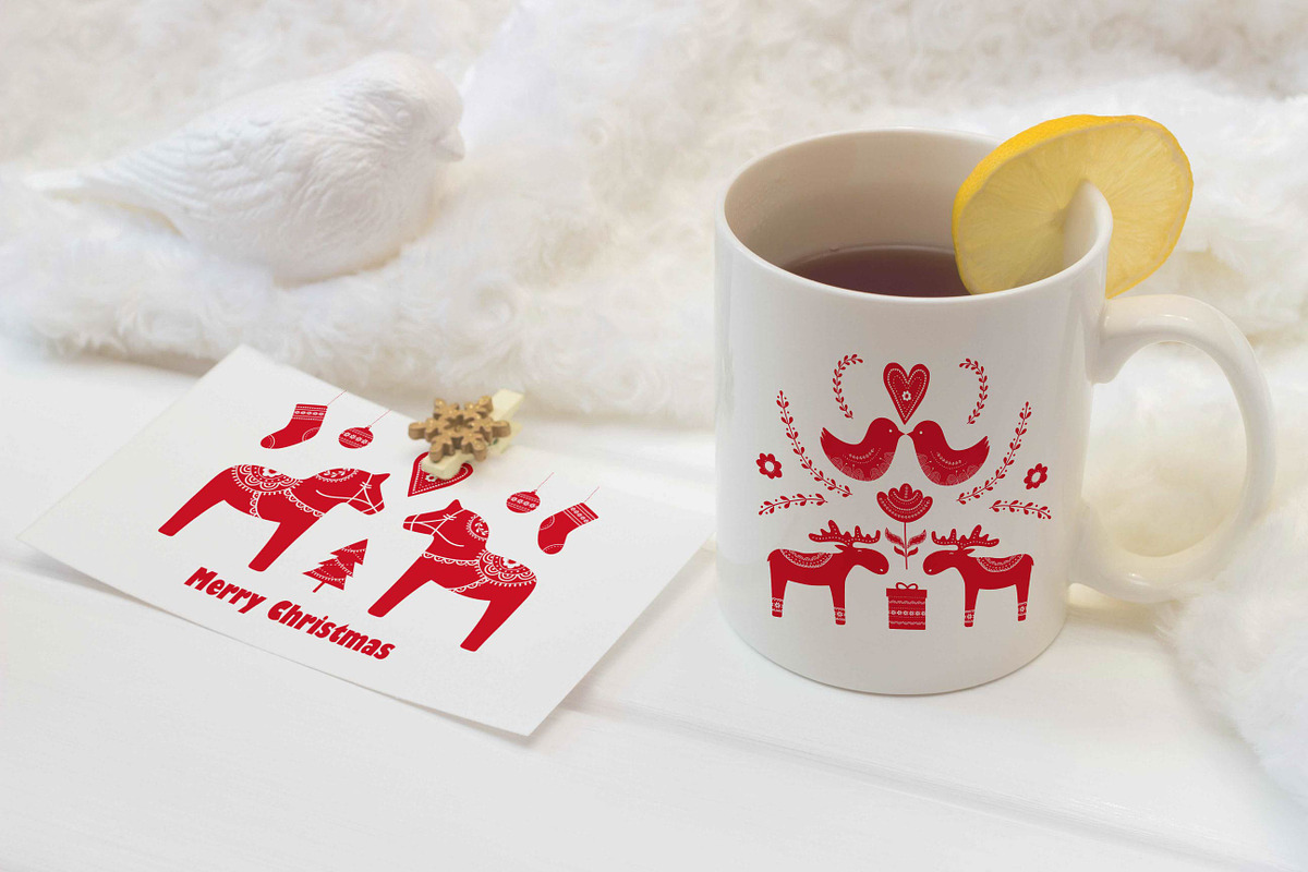 Scandinavian Christmas Collection, a Seasonal Illustration by Alisovna (Photo 7 of 7)