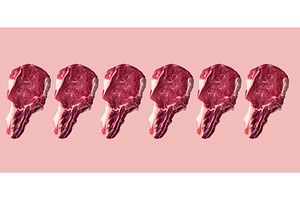 Raw uncooked beef steak or entrecote, a Food & Drink Photo by Yulia Furman