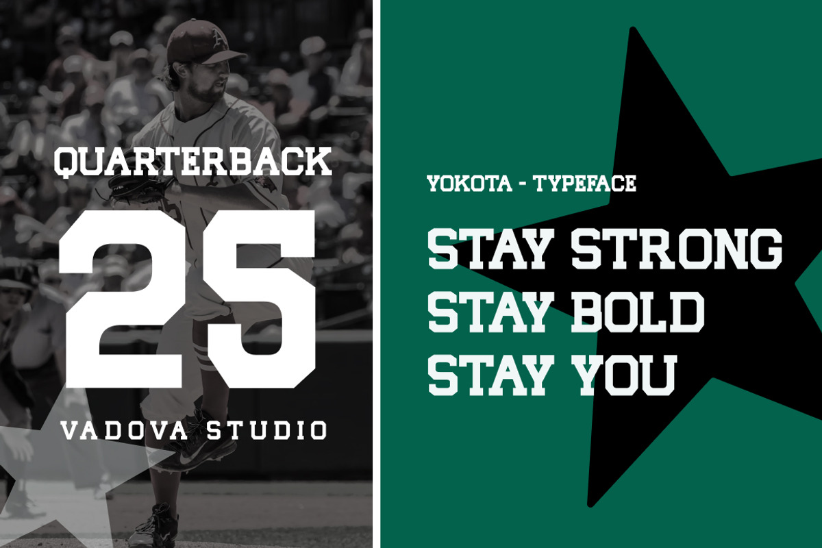 Yokota Bold Display Typeface, a Slab Serif Font by Vadovastd (Photo 6 of 7)