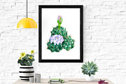 watercolor cacti and succulents, a Decorative Illustration by Hanna Hryharenka (Thumbnail 9 of 9)