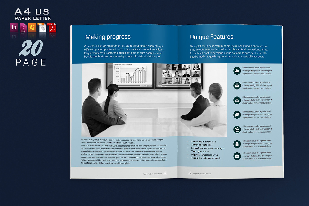 Annual Report Template, a Brochure Template by artico (Photo 6 of 11)