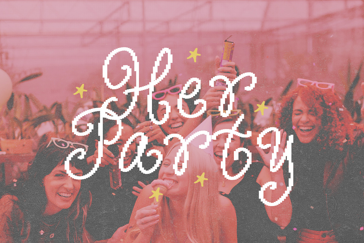 Curly Blush Cute Curly Script, a Handwritten Font by Littlehand (Photo 2 of 9)