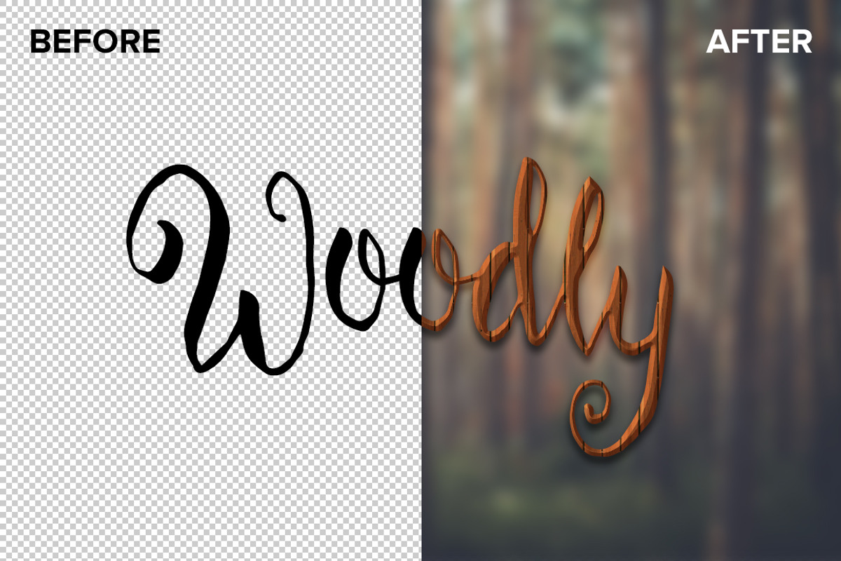 Wood Photoshop Layer Styles v3, a Layer Style Add-On by Creativenauts (Photo 2 of 7)