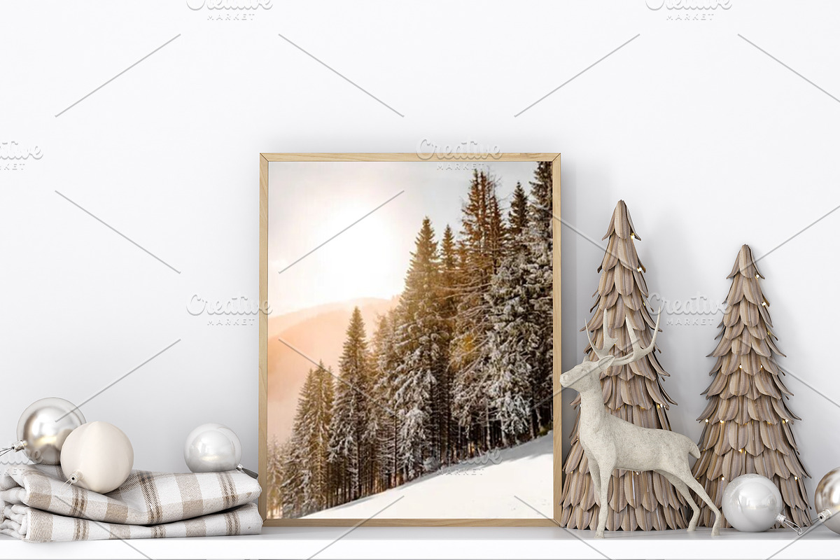 Christmas Frame Mockup Bundle -20, a Print Template by Mockup Shop (Photo 32 of 39)