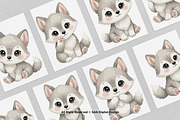 15 Bundle Watercolor Wolf Grey Nigh, an Animal Illustration by Morspective (Thumbnail 3 of 8)