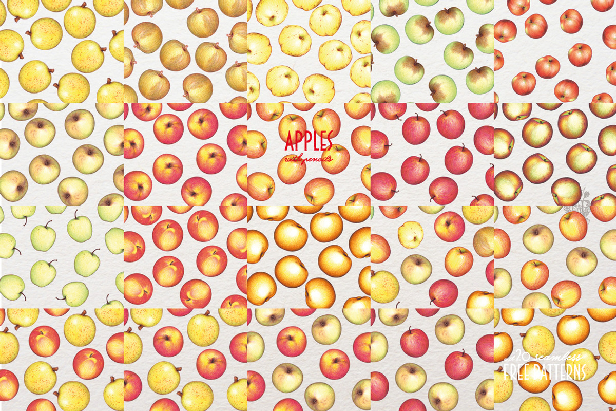 Apples With Colour Pencils + Bonus, a Food Illustration by Andrea Tardivo (Photo 9 of 15)