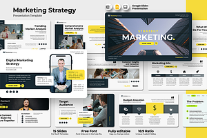 Marketing Strategy - Google Slides, a Presentation Template by QR Design Studio