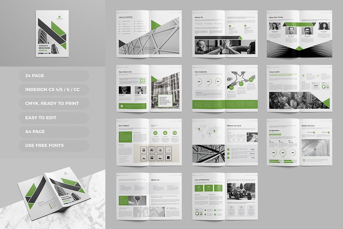 Corporate Brochure Bundle, a Brochure Template by Tanber Hossen (Photo 58 of 71)