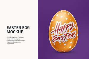 Easter egg mockup.