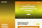 Invoice.AI - Financial Landing Page, an UI Kit Template by Base Design Studio (Thumbnail 2 of 6)