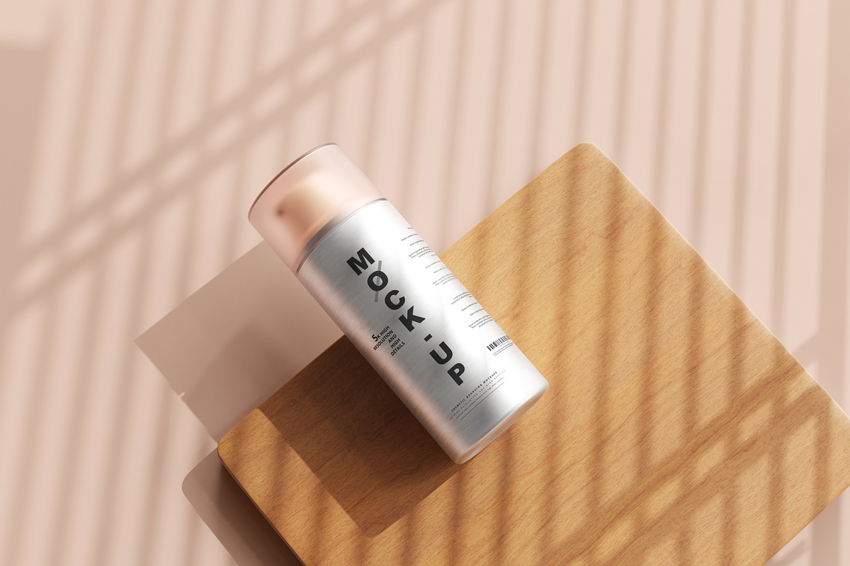 Aluminum Cosmetic Mockup Bundle, a Cups & Container Mockup by pmvch (Photo 181 of 206)