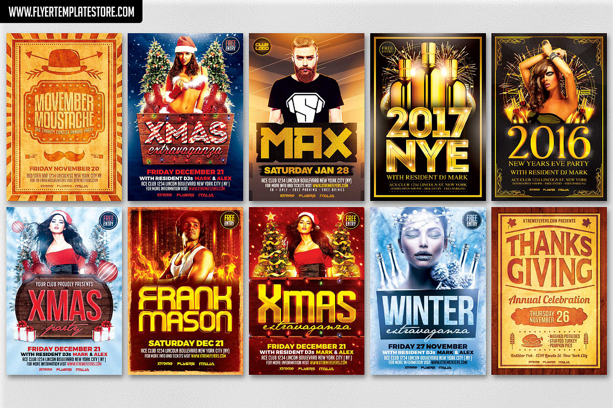 200 Flyer Templates Bundle 98% OFF !, a Flyer Template by XtremeFlyers (Photo 12 of 22)