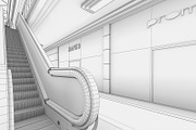 Shopping Mall interior, an Architecture 3D Model by 3DNUTS (Thumbnail 4 of 15)