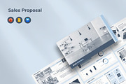 Sales Proposal Presentation Template, a Presentation Template by JetzTemplates (Thumbnail 1 of 4)