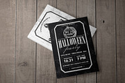 2 Vintage Halloween flyer templates, a Flyer Template by Marie T (Thumbnail 1 of 7)