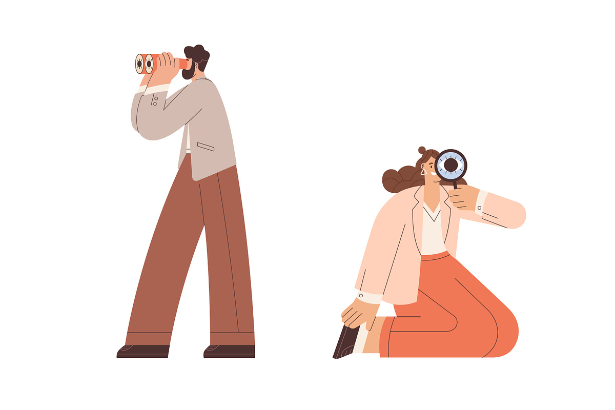 HR recruiters searching concept, a Person Illustration by Good Studio (Photo 3 of 3)