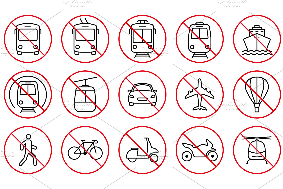 Ban Train, Trolley, Vehicle Car Icon, a Transportation Illustration by Vector Creator