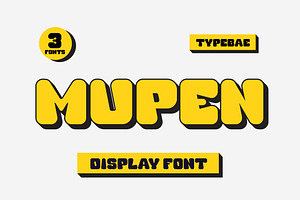 Mupen – Neubrutalism Bold, a Sans Serif Font by Typebae