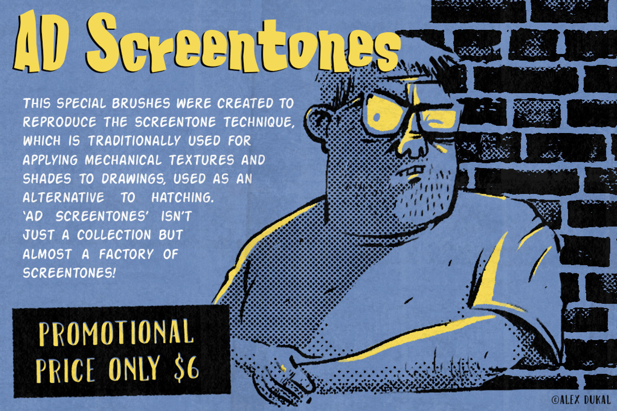 AD Screentones, a Brush Add-On by Alex Dukal (Photo 2 of 5)