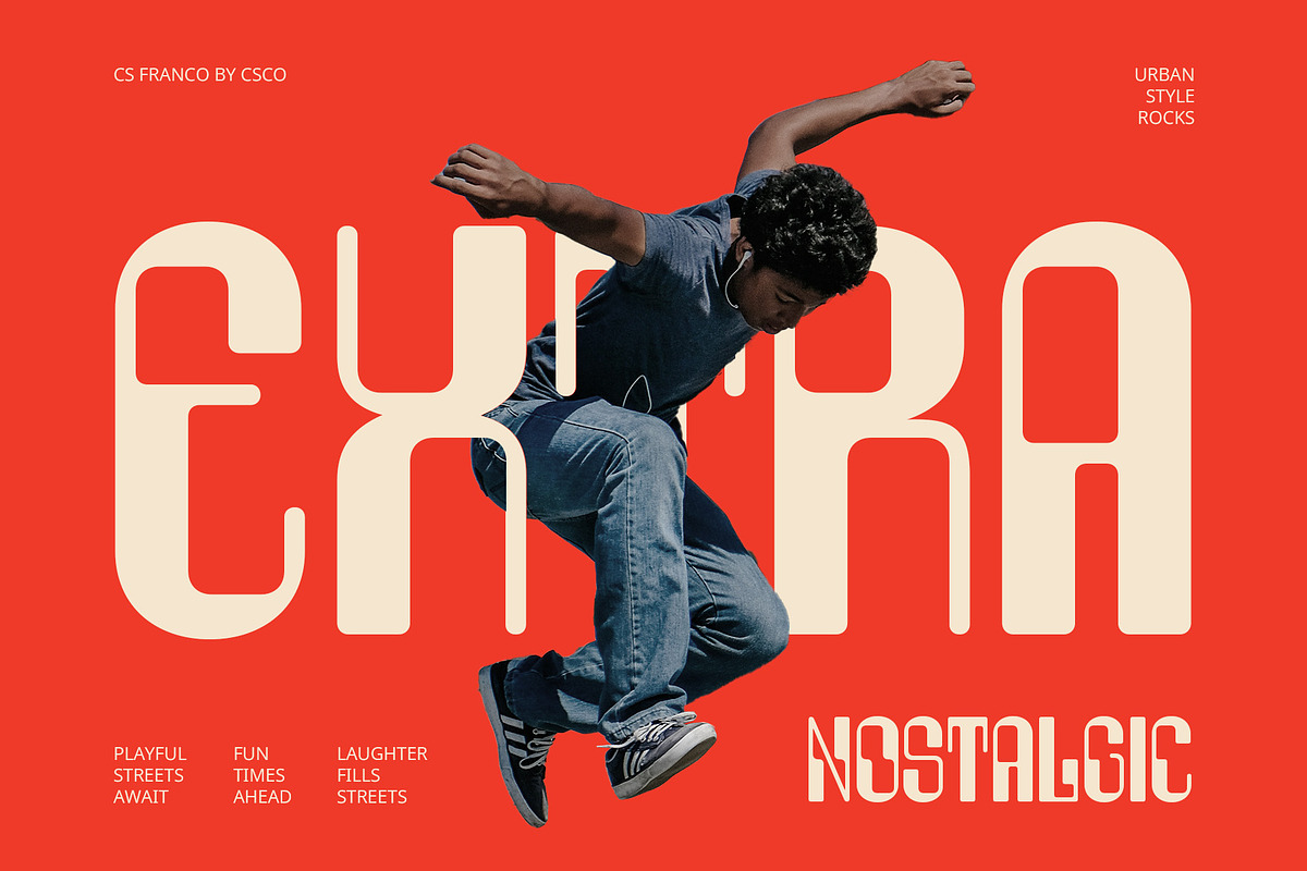 CS Franco – Display Font, a Sans Serif Font by Craft Supply Co. (Photo 5 of 8)