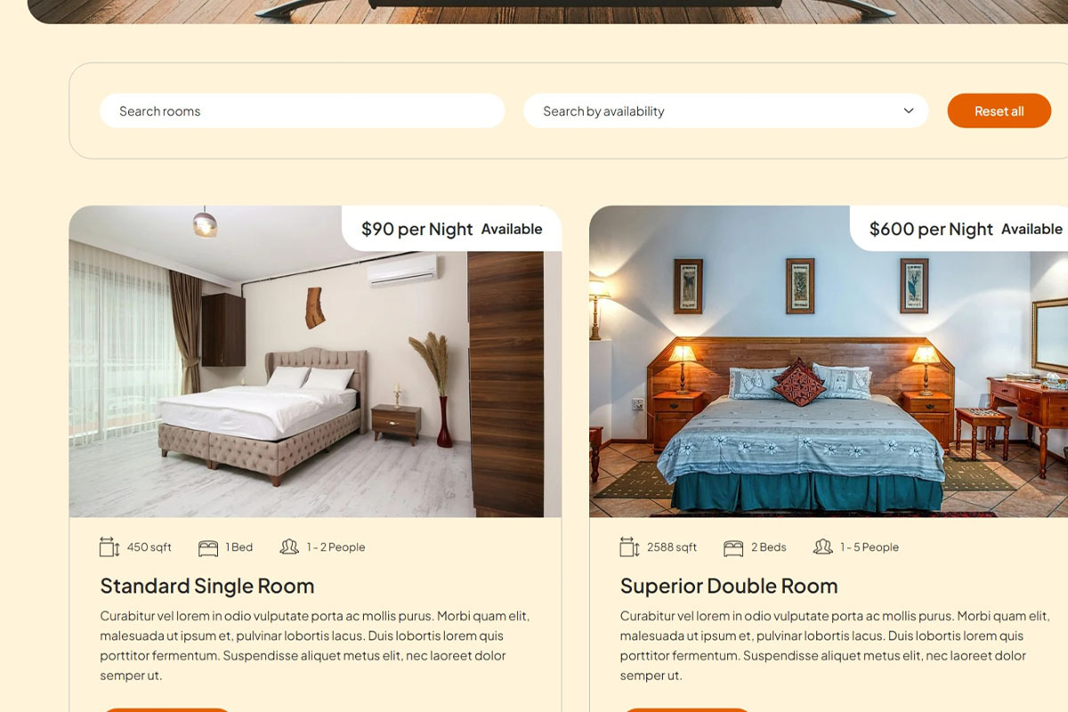 Durkes Wix Hotel Website Template, a Wix Template by Chamindu Dilshan (Photo 3 of 4)