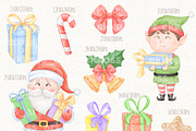 Christmas Clipart, Cute Santa Claus, an Illustration by ekossa_art (Thumbnail 2 of 9)