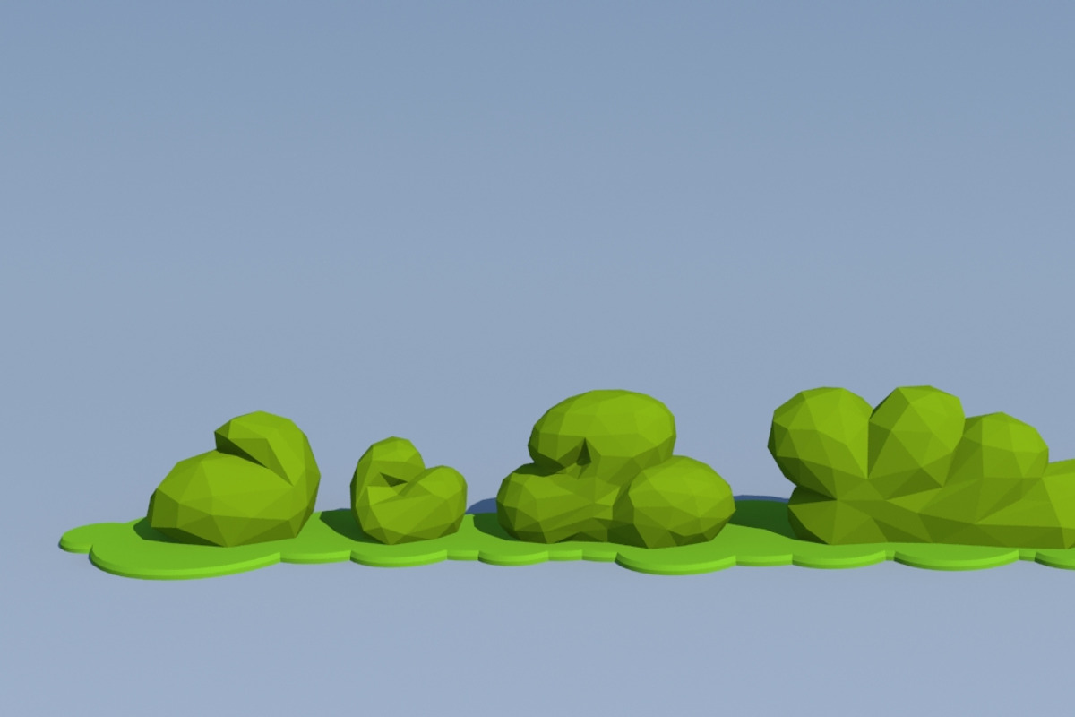 Trees And Bushes, an Environmental 3D Model by Saintpix (Photo 27 of 35)
