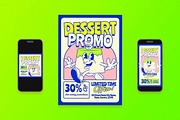 Dessert Promo Flyer Set, a Flyer Template by Aiyari Graphic (Thumbnail 1 of 3)