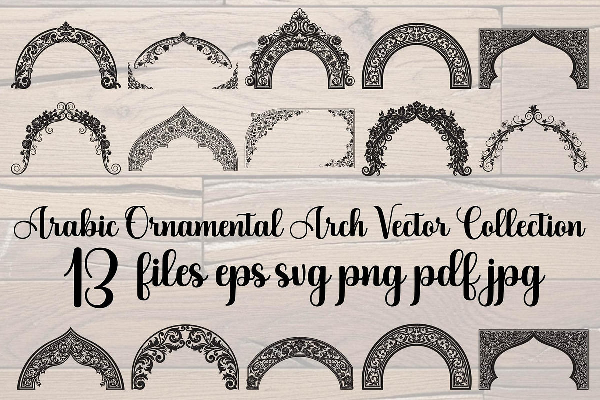 Arabic Ornamental Arch Vector, a Decorative Illustration by Designer_Momina (Photo 1 of 14)