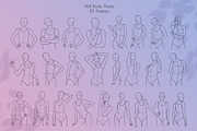 155 Procreate Female Poses Bundle, a Brush Add-On by SmuffizStudio (Thumbnail 5 of 9)