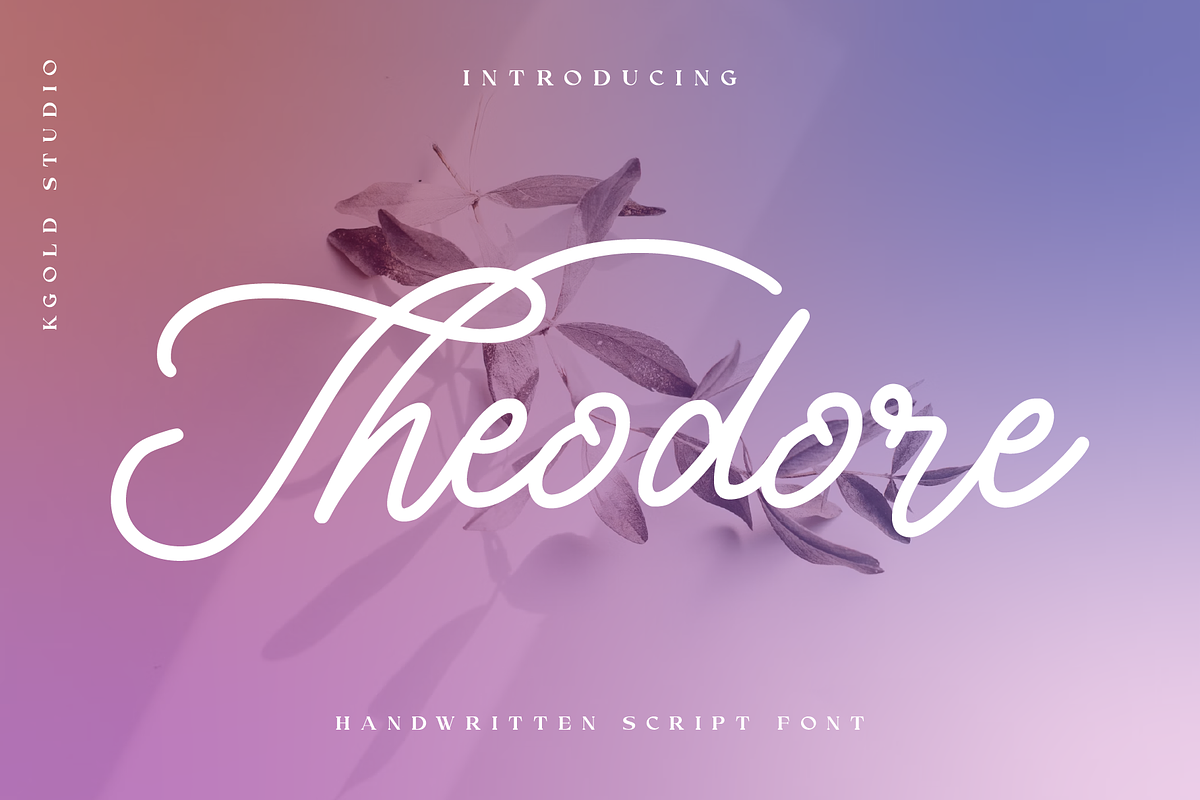 Theodore - Handwritten Script font, a Handwritten Font by Badsign Type (Photo 1 of 6)