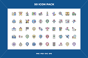 Location icons, an Outline Icon by Wencory (Thumbnail 1 of 2)