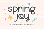 Spring Joy - Playful Kids Font, a Handwritten Font by Keithzo (Thumbnail 1 of 6)