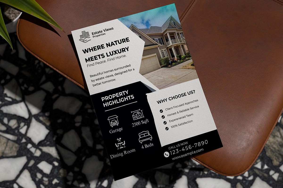 Estate | 5 Flyers | Canva, a Flyer Template by Mohammad Sarfaraz (Photo 3 of 6)