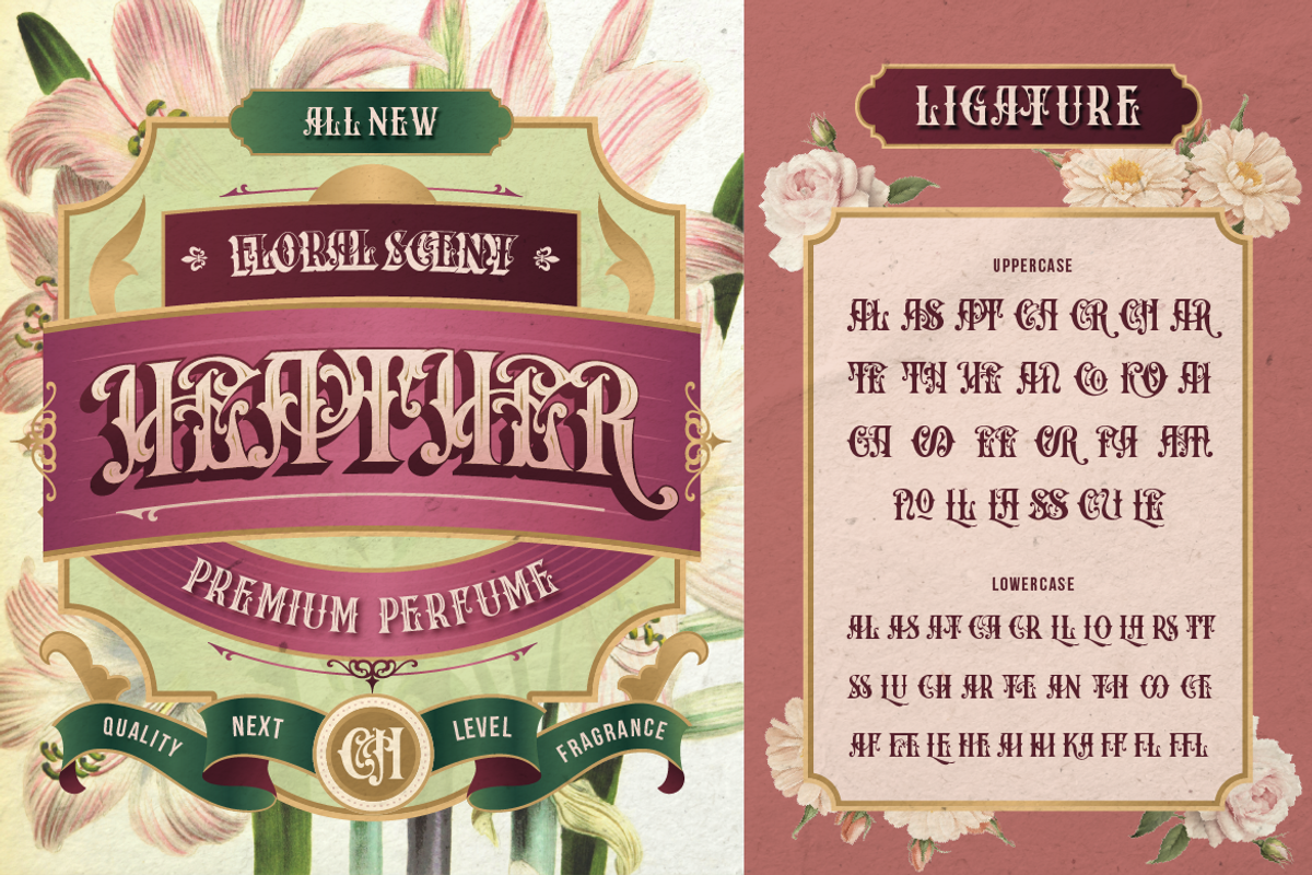 Fragrance, a Serif Font by Burntilldead (Photo 6 of 14)