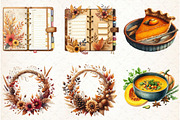 Autumn Clipart Cozy Fall Clipart 01, an Illustration by Libby Wishes (Thumbnail 5 of 7)