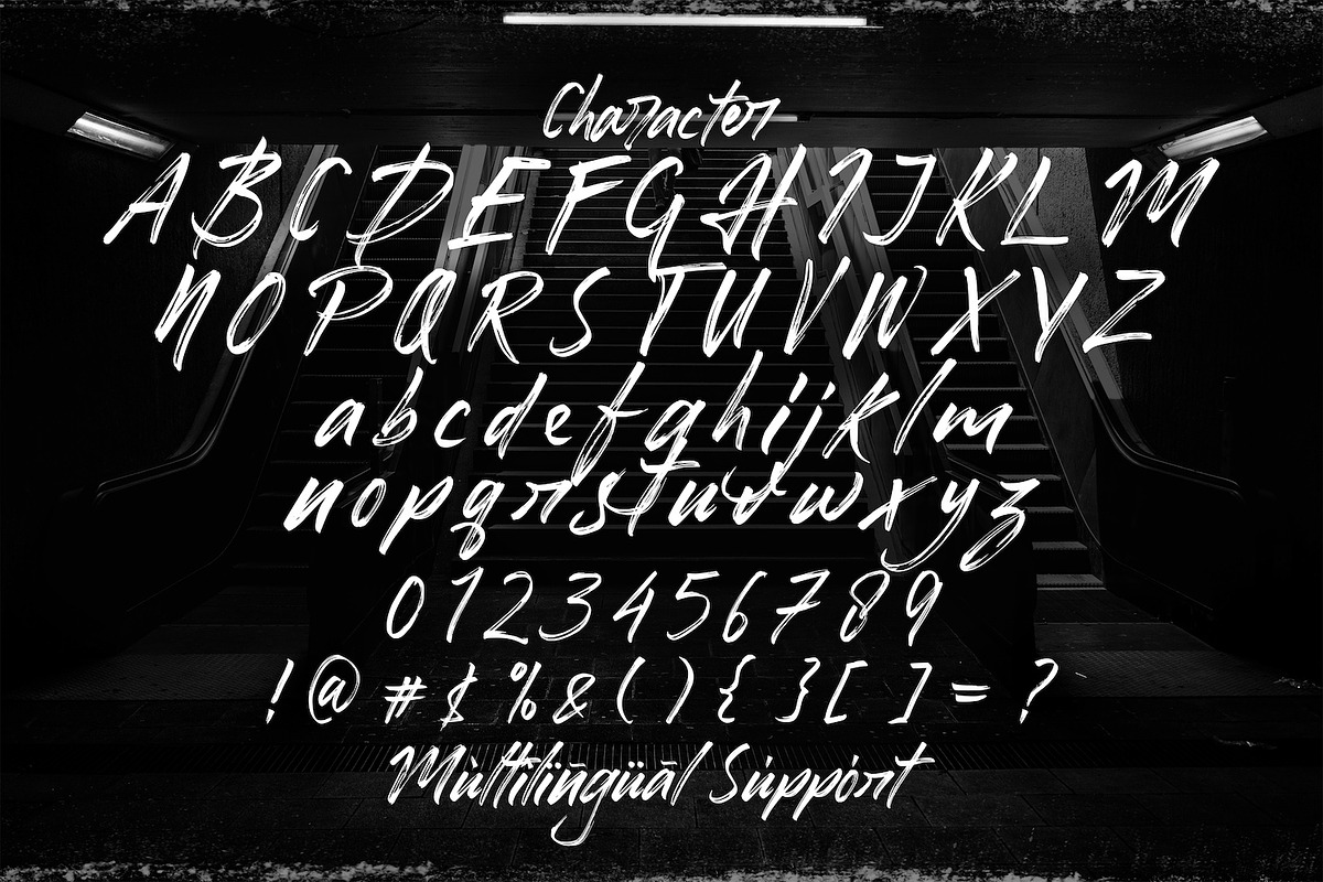 Honuzima - Handbrush Script Font, a Script Font by StringLabs (Photo 10 of 11)