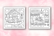 Little Spooky Cozy Coloring Pages, a Seasonal Illustration by Coco Bloom (Thumbnail 2 of 4)