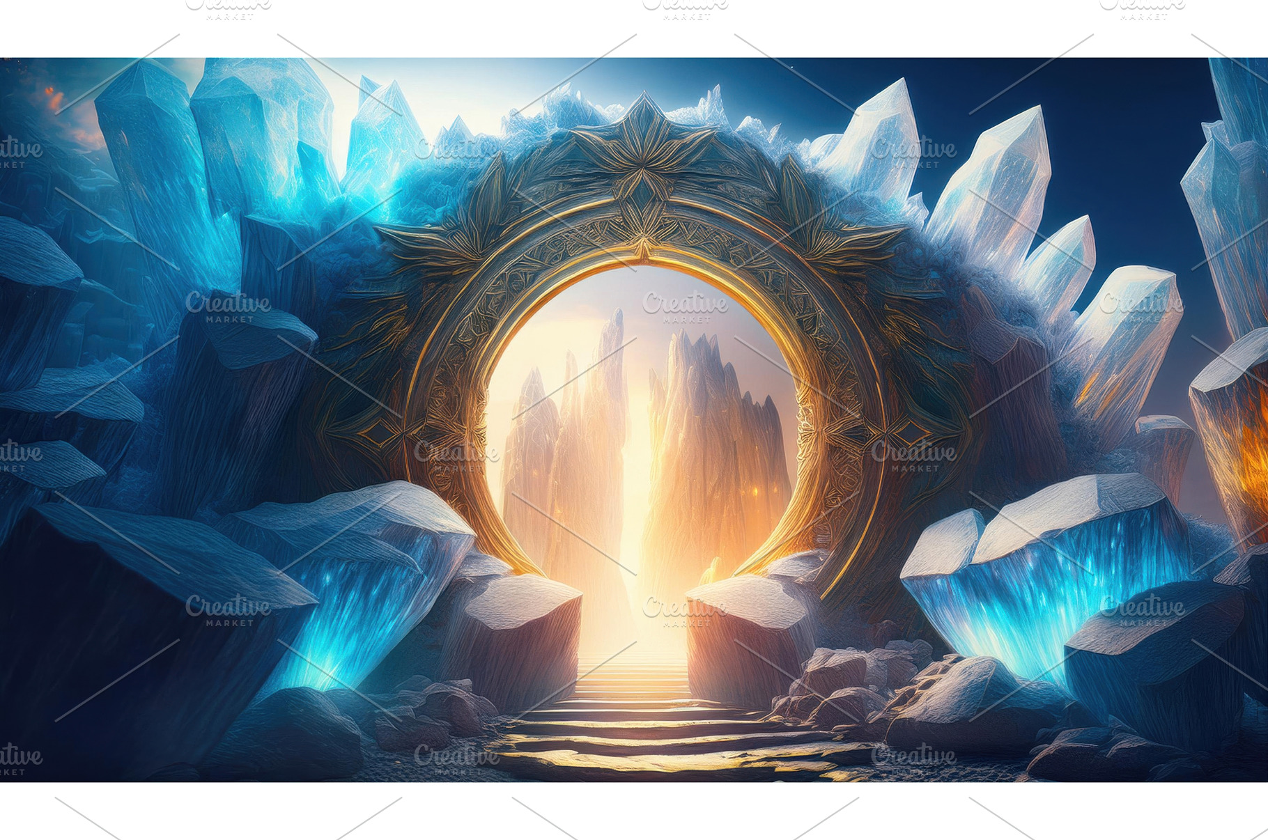 A magical ice portal surrounded by, an Arts & Entertainment Photo by Igor Tichonow