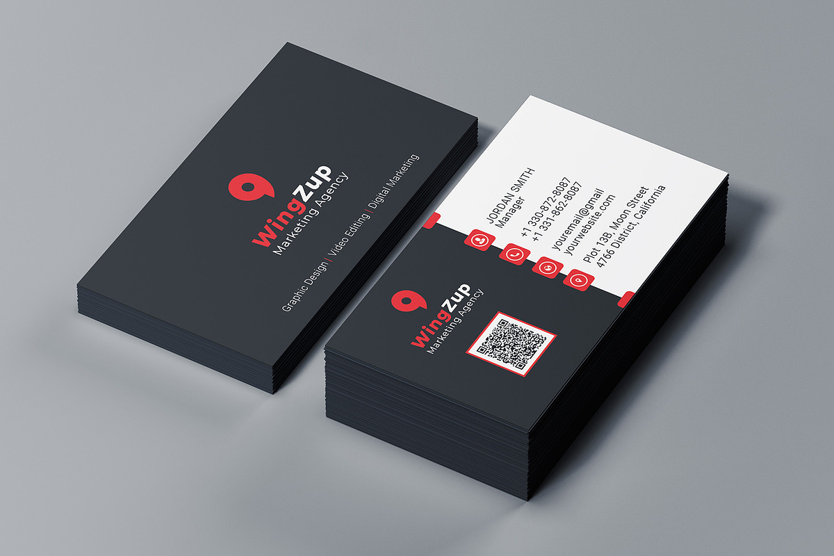 Yellow Business Card, a Business Card Template by Saman Osama (Photo 2 of 5)