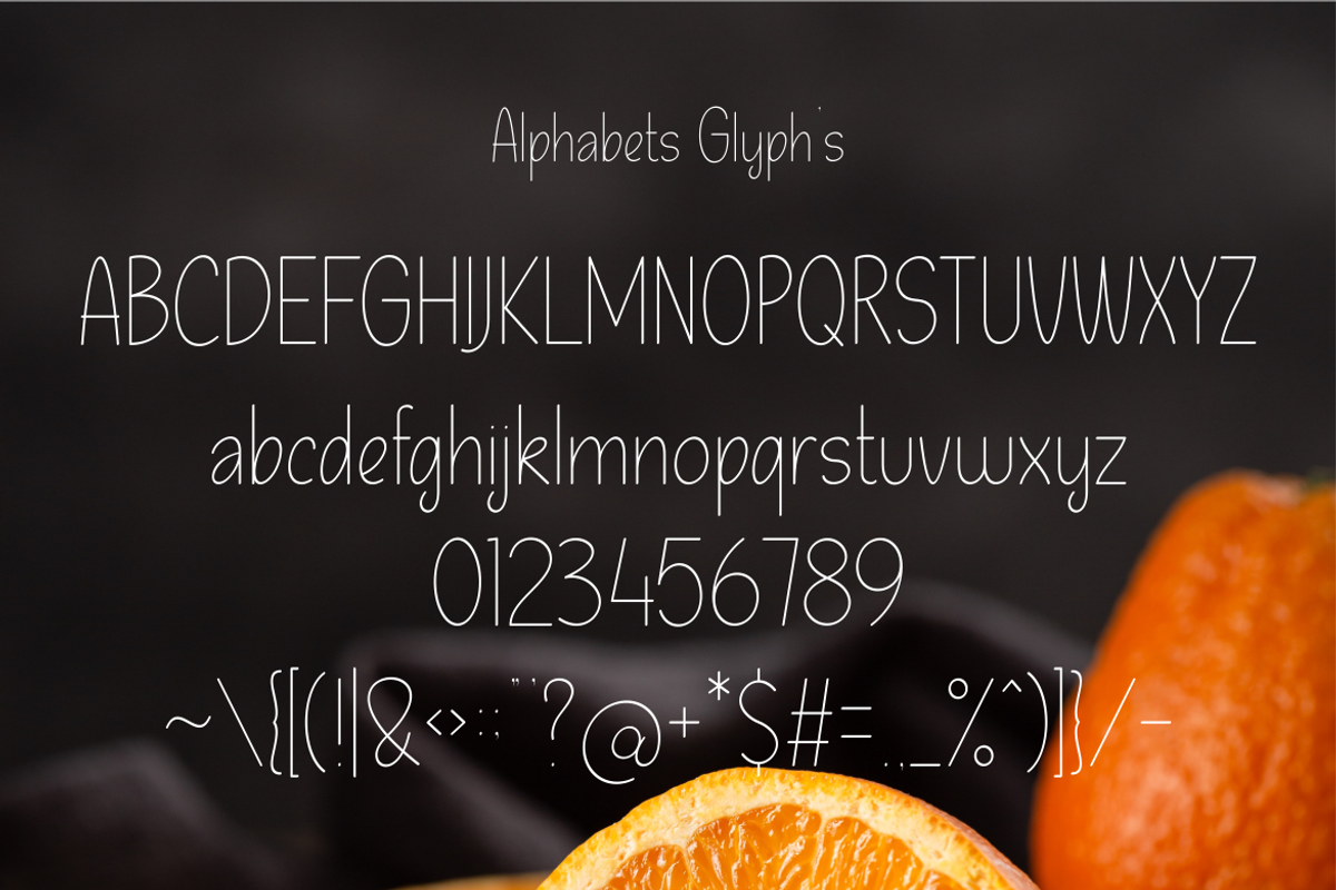 Cephine Lite Description font, a Sans Serif Font by Monoletter Studio (Photo 3 of 3)