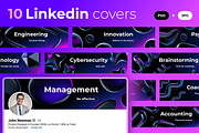 LinkedIn| Set of Editable Covers, a Social Media Template by wowomnom (Thumbnail 1 of 3)